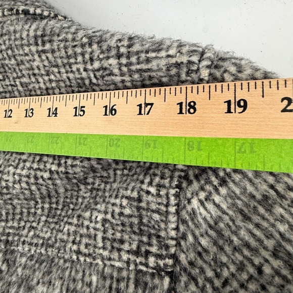 Abercrombie Fitch Men's Relaxed Fit Sherpa Lined Plaid Shirt Jacket Size S Gray - Picture 14 of 15